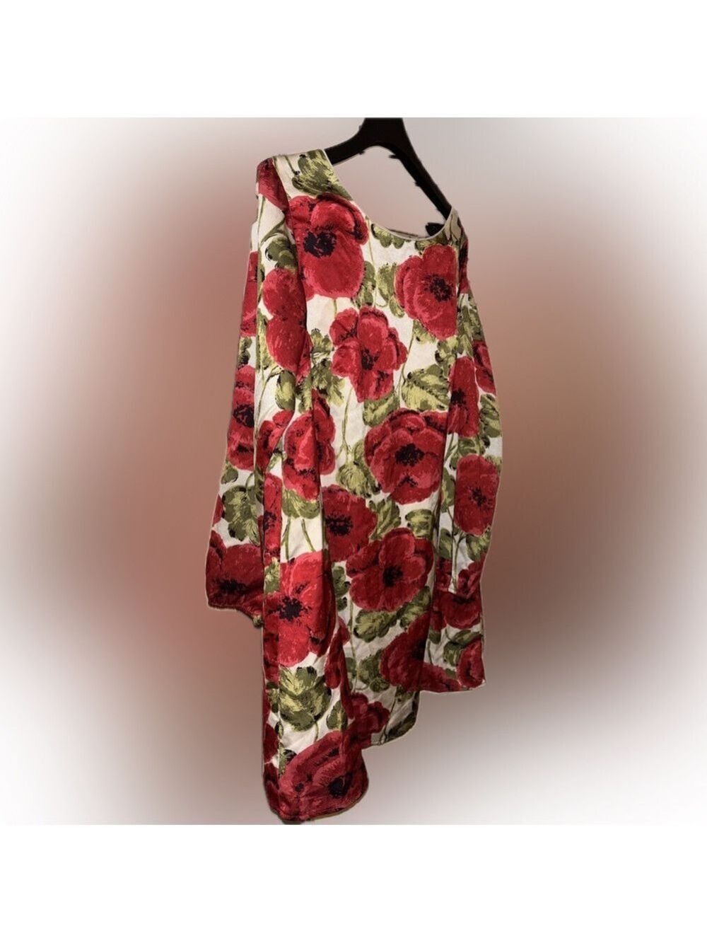 Flora Bea NYC - Boutique Ivory Rose Floral Print Dress - Picture 3 of 4